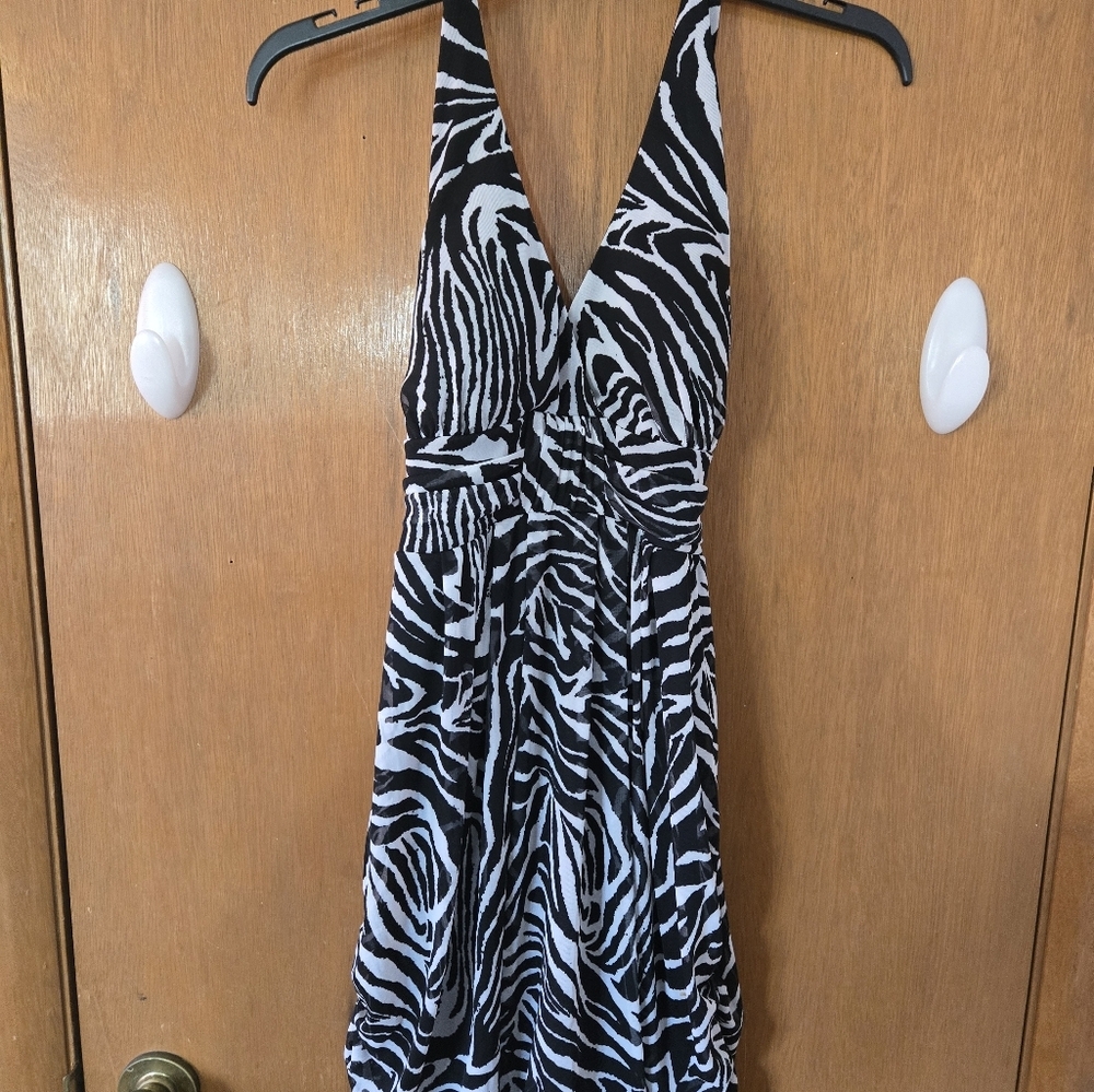 Alyn Paige, Zebra Print Women's Dress. Size L.